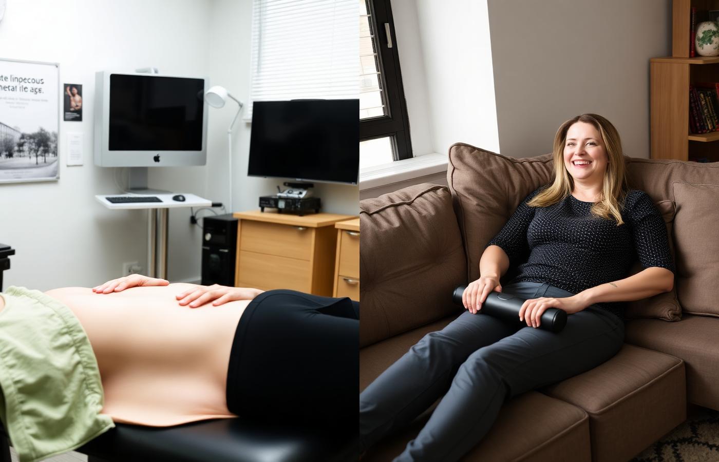 Woman using FlexPulse at home